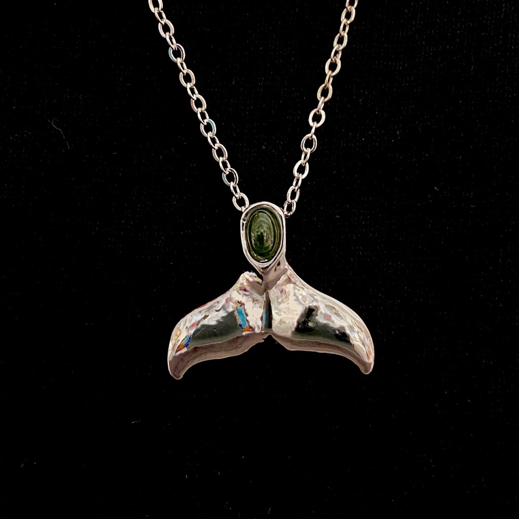 Jade Whale Tail Necklace