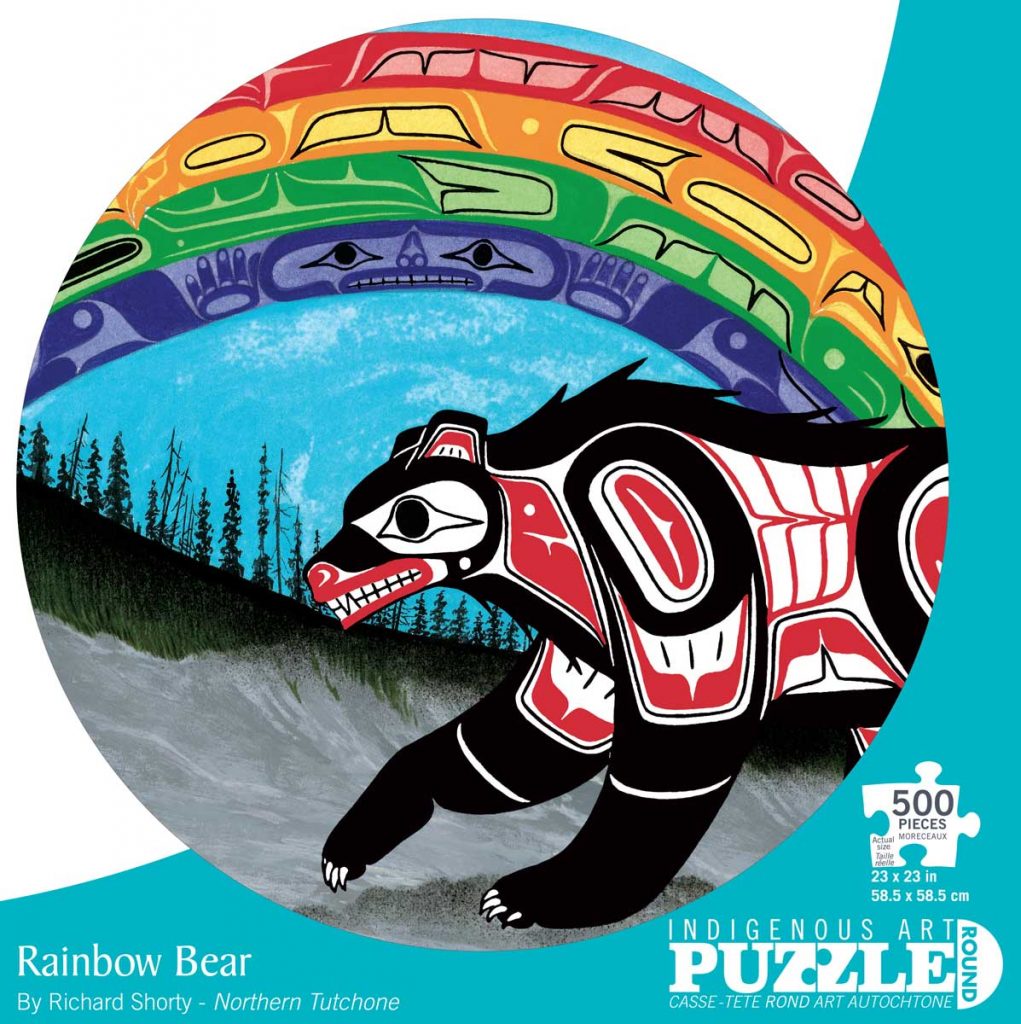 Rainbow Bear Round Puzzle – 500 pieces