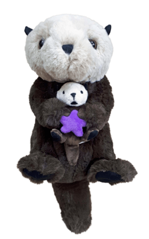 Otter with Baby Plush