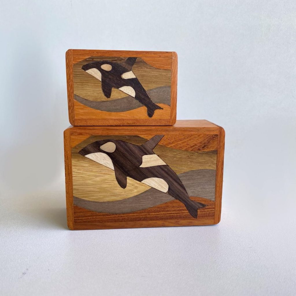 Orca Whale Wooden Box