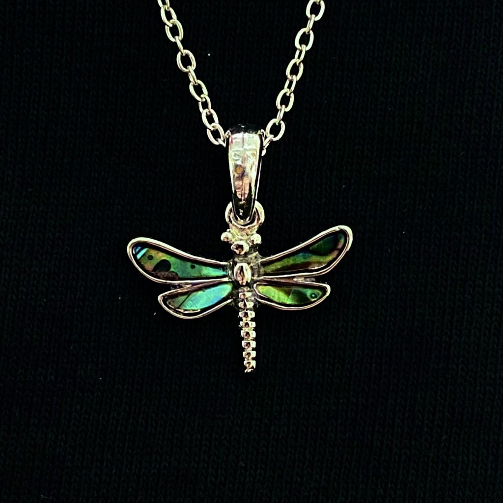 Glacier Pearle Dragonfly Necklace