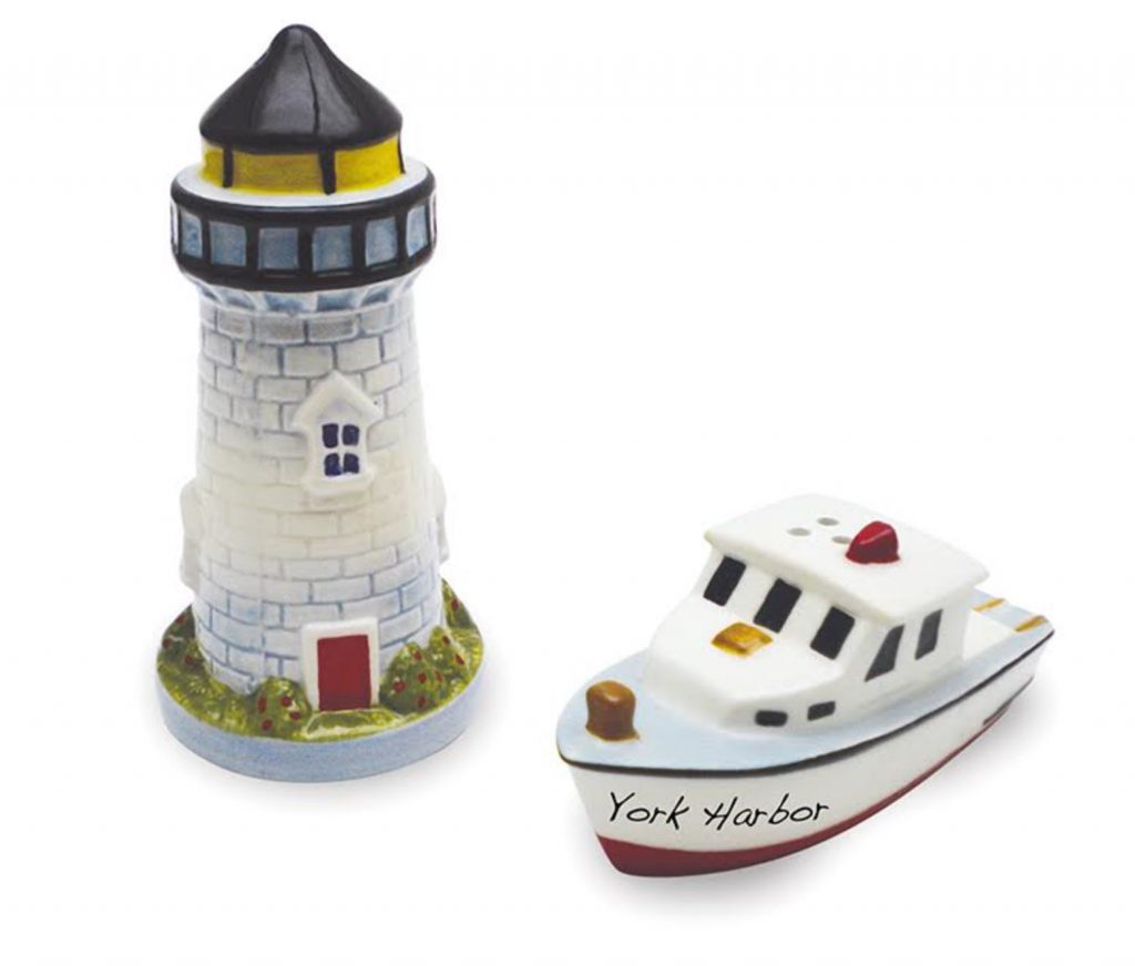 Lighthouse and Small Boat Salt/Pepper Shakers
