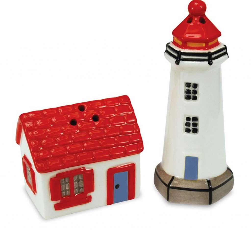 Lighthouse and Small House Salt/Pepper Shakers