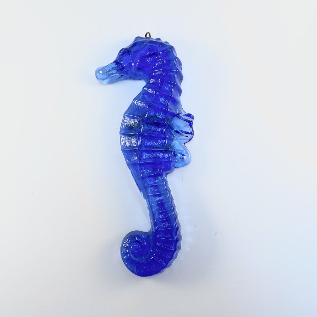 Recycled Glass Seahorse Suncatcher