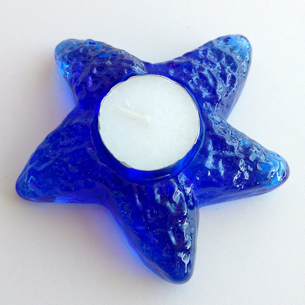 Recycled Glass Starfish Tealight Holder